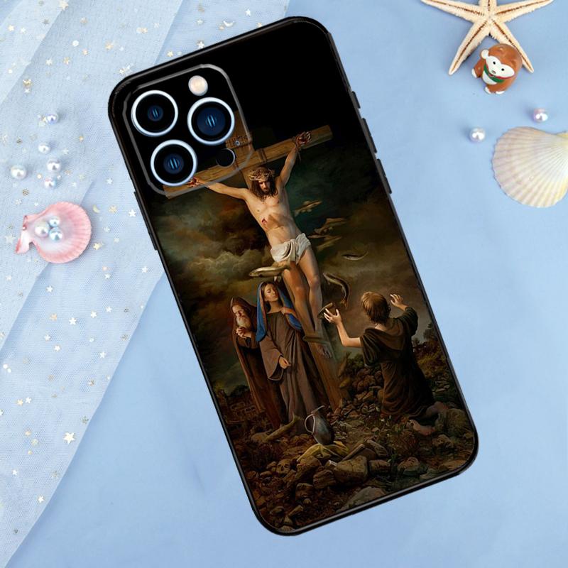 

Jesus Cross Case For iPhone 17 Pro Max 16 15 13 12 11 14 Pro Max Plus 12 13 Mini 16e 17 Air Back Cover iPhone 12Pro MAX