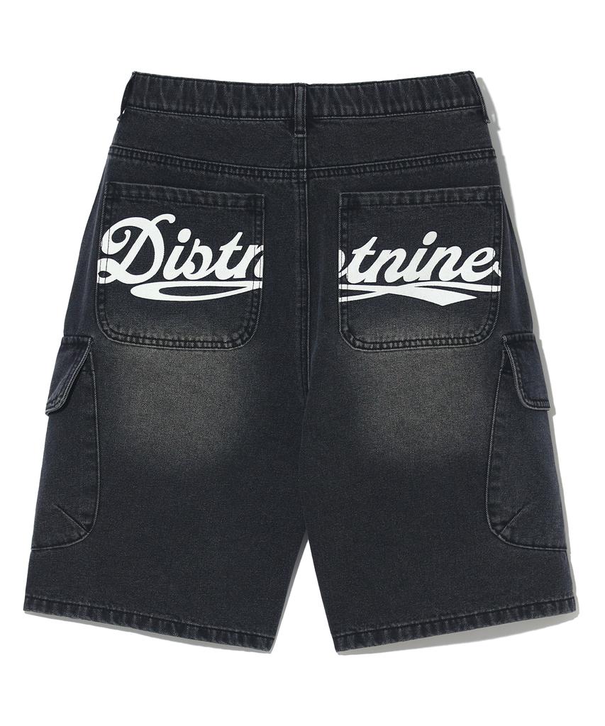 DISTN9NE Back Graphic Bermuda Cargo Pants Lq2Df365_Black