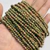 4MM Natural Faceted Quality Agates Crystal Jades Stone Beads Tiny Loose Green Yellow Pink Red Gem Bead For Jewelry Making DIY