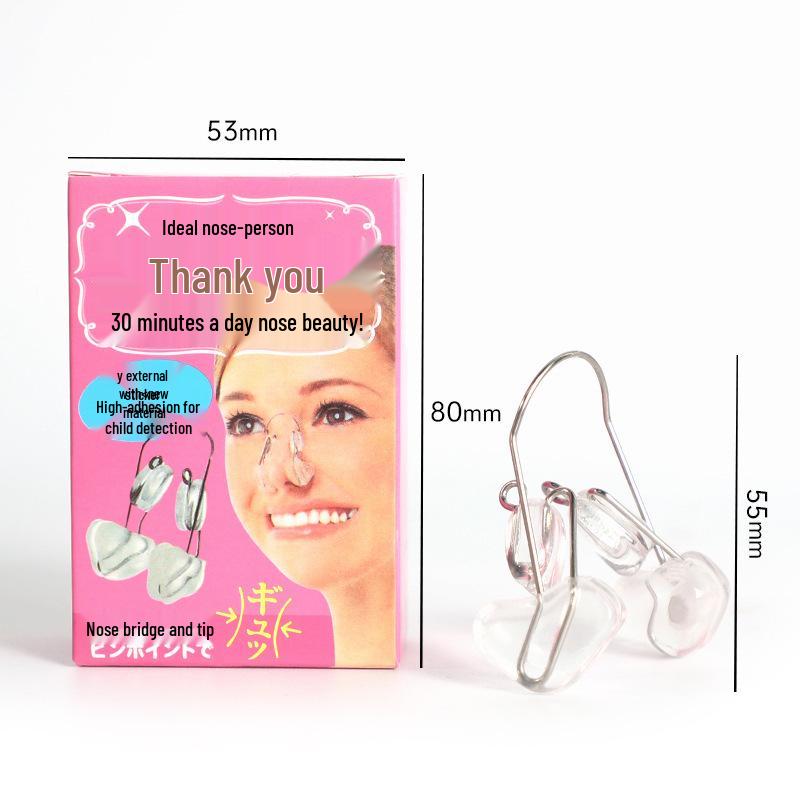 Japanese Beauty Nose Clip for Night Use: Enhances Breathing, Straightens, Elevates, Corrects Bridge, and is Comfortable and Invisible.
