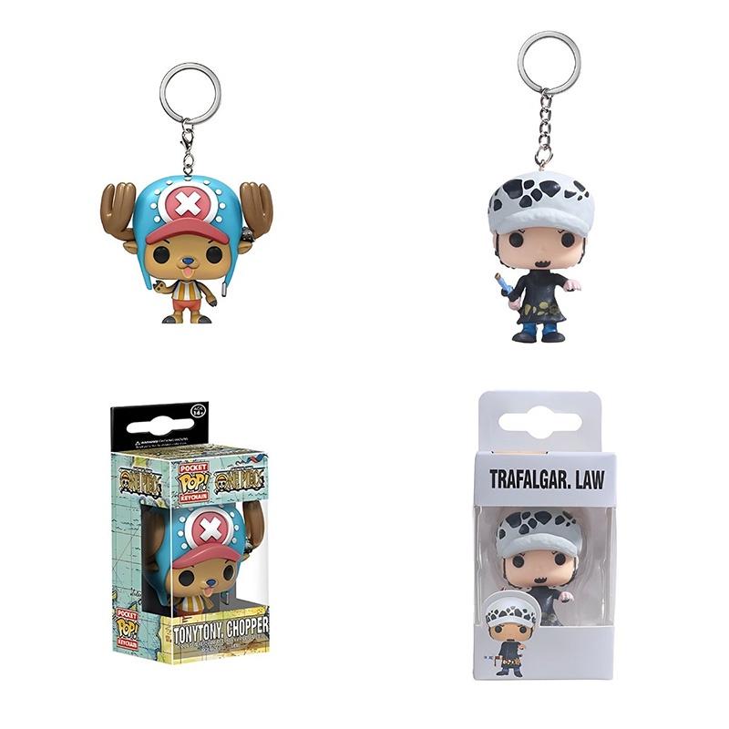 Pop Best-selling One Piece Luffy Anime Pvc Keychain Toy Gift Wholesale