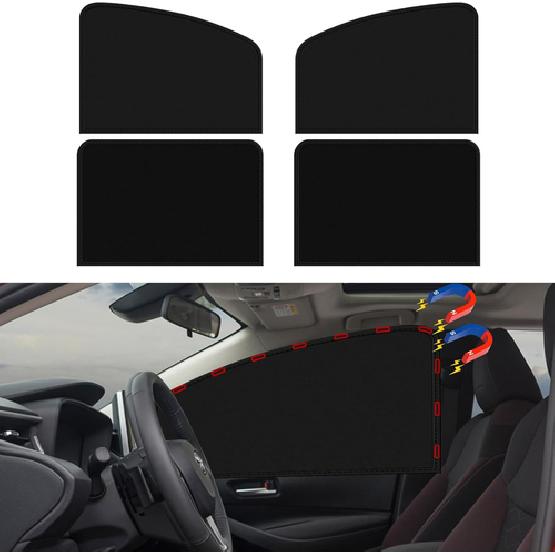 Universal Side Window Sun Shade Magnetic Privacy Blinds Car Blackout Curtain for