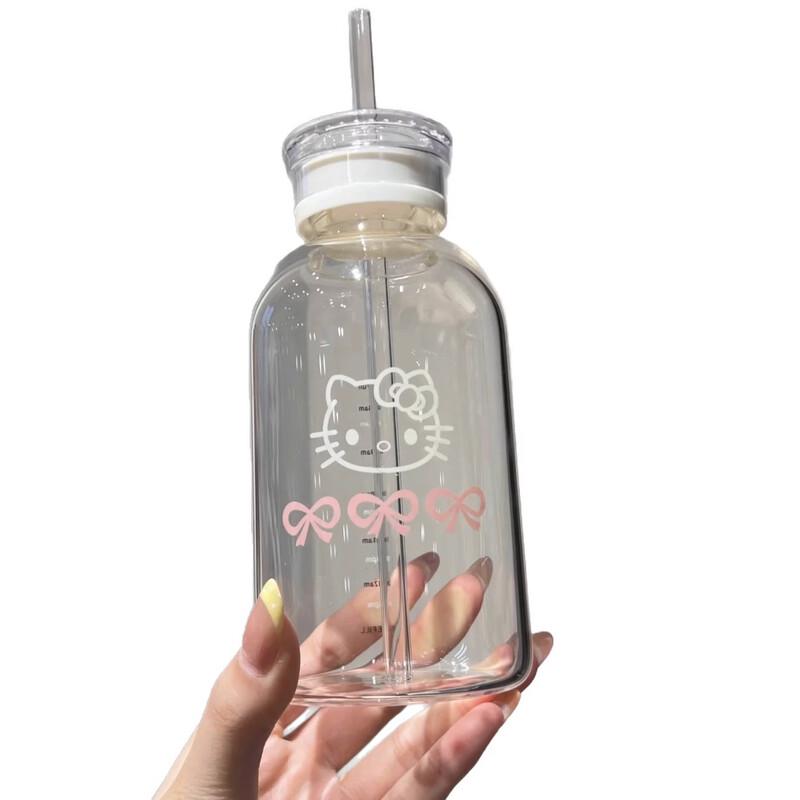 Cute Animal Heat-Resistant Glass Water Bottle