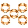 5 Piece Smooth Metallic Sphere Napkin Holders Holiday Dining Decors for Holiday Dining and Contemporary Tabletop Display