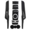 For Ford Fiesta MK7 2009 - 2015 Door Groove Mat Anti Slip Door Mats Water Cup Mats 10Pcs Slot Pad Interior Accessories