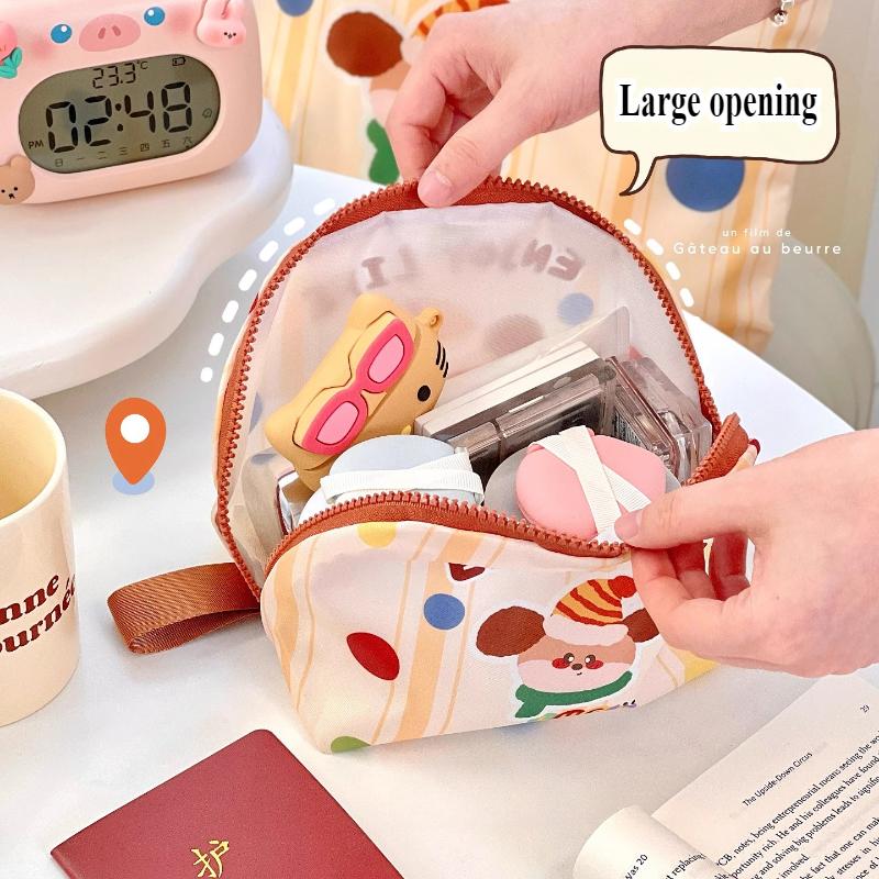 3pcs Travel Cosmetics Storage Bag Girls Large Capacity Cute Kids Clothing Travel Storage Bags Set Organizer Zipper Underwear Bag