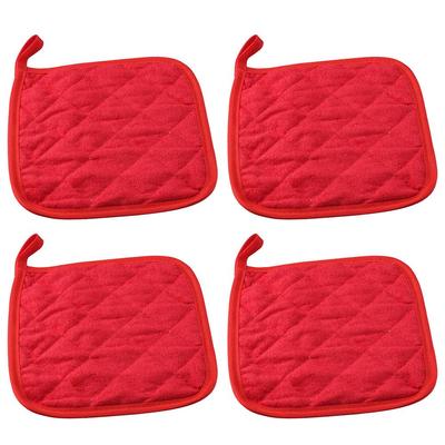 4 Stück Strapazierfähige Ofen-Heißpads 7 x 7 Zoll Verbrühschutzmatte Topfhalter Kochen und Backen