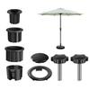 Set Complet de Instalare Șuruburi de Fixare Bază Umbrelă Kit de Instalare Ușoară