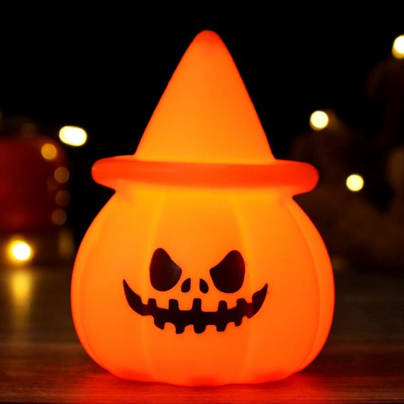 Halloween pumpkin lantern atmosphere props ornaments electronic candles pumpkin lantern luminous toys party decorations