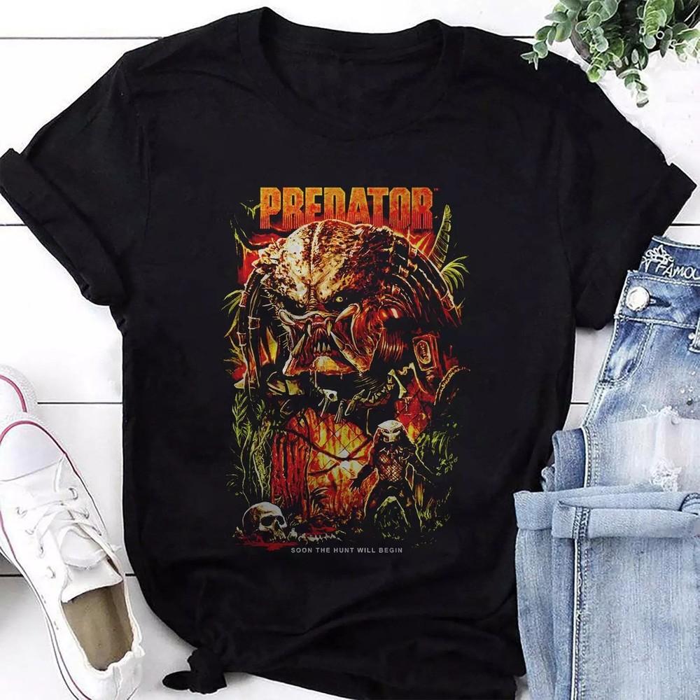 Predator Soon The Hunt Will Begin T-Shirt, Predator Shirt, Predator Movie Shi... Unisex T-Shirt S