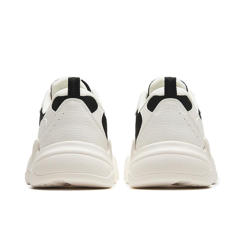 Anta Comfortable Versatile Durable Low-Top Casual Shoes Women sneaker Beige Black 922348822-3