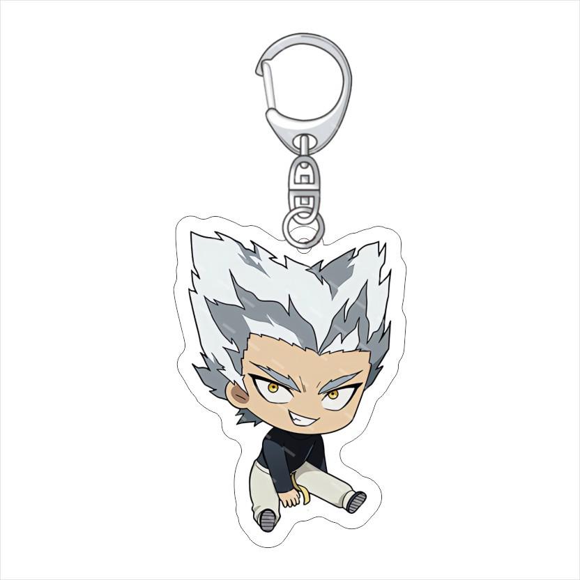 

Акриловый брелок Ванпанчмен: Сайтама, Генос, Кинг, Гаро Брелок 60mm Double-sided HD