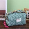 1PCS Vintage Ruffled Edges Fabric Makeup Brush Storage Pouch Cosmetic Makeup Bag For Women