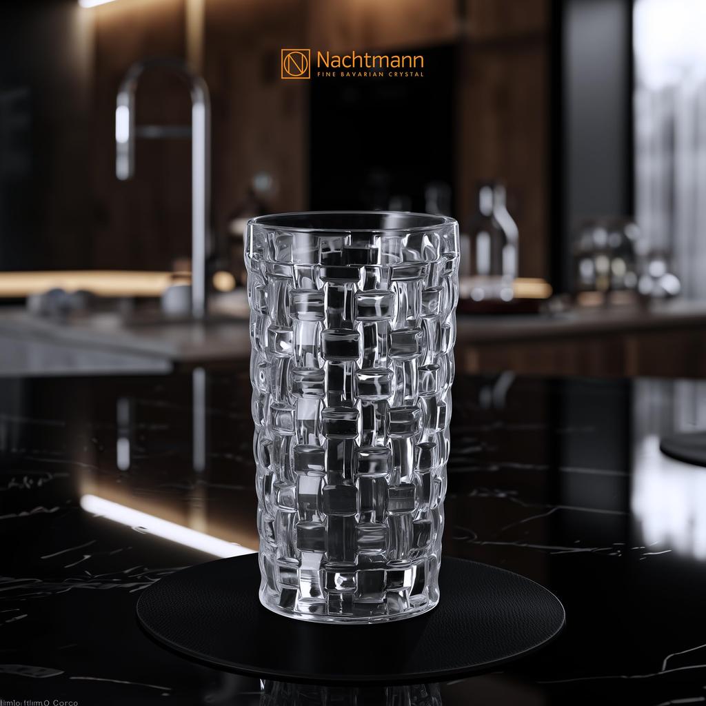 Nachtmann Bossa Nova Long Drink Glasses, Crystal Glass, 150mm/395ml, 92075, Pack of 4