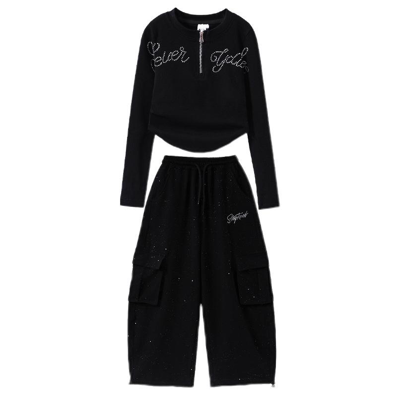 Jazz Dance Costumes for Girls Korean Version of Fashionable Jazz Dance Practice Suits for Girls Autumn Performance Costumes