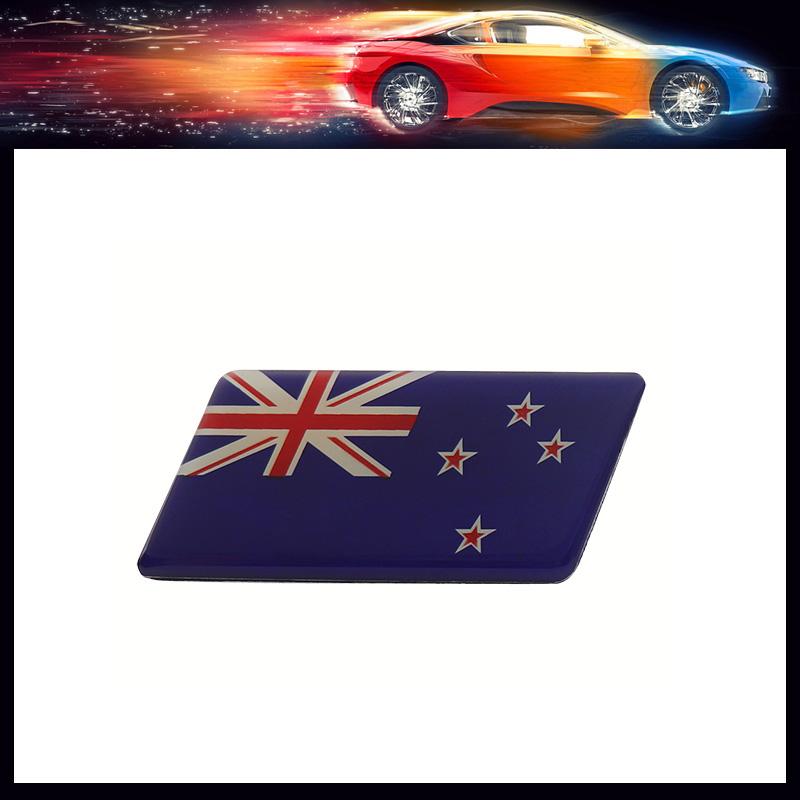 Premium Neuseeländische Nationalflagge für Laptop Wand Auto Motorhaube Kotflügel Kofferraum Heckaufkleber Emblem Abzeichen Aufkleber