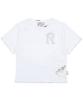 RuNaKi'Hu' Wxt101 Muguke Punching Check Applique T-Shirt (White)