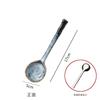 Household Japanese Ceramic Soup Spoon Long Handle Round Head Soup Ladle Congee Spoon Irregular Spoon