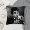 Movie SScarface Pillow Case Square DoubleSided Printing Sofa Cushion Cover Pillowcase Bedroom Bedside