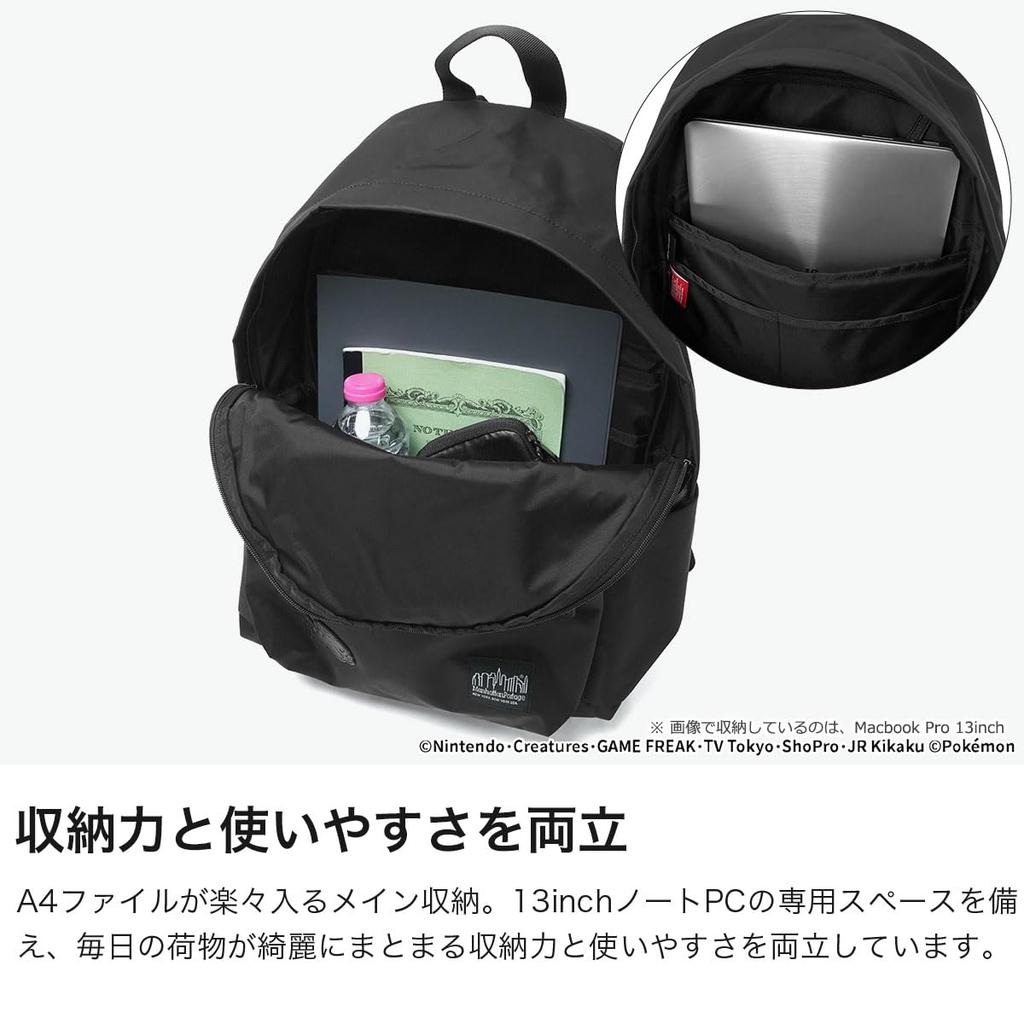 Portage Black Manhattan Portage Backpack 22L STUYTOWN BACKPACK TWL POKEMON MP1277TWLBLPKMN Black [Manhattan Label]