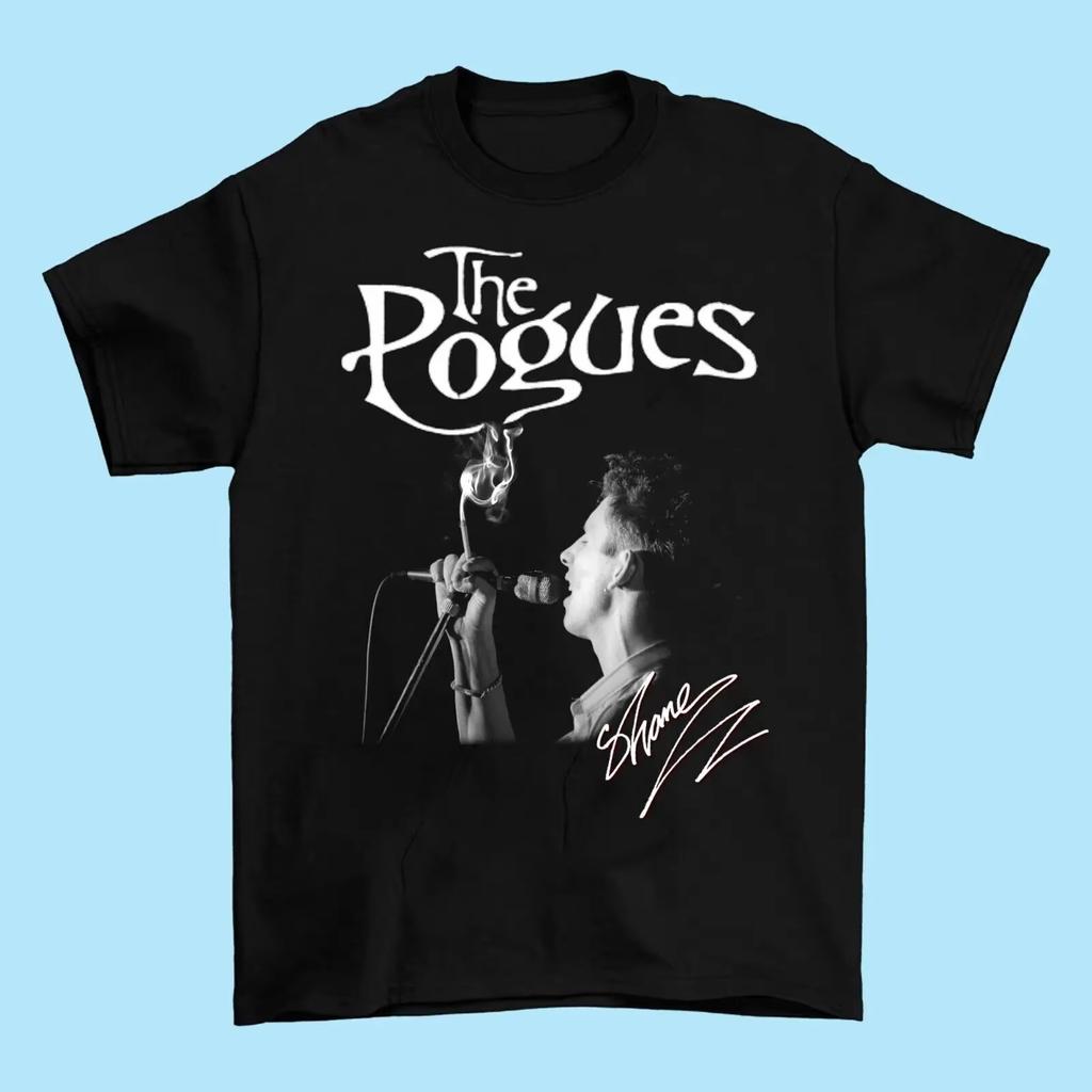 The Pogues 2025 TOUR 40 Years of Rum Sodomy The Lash T Shirt Summer Cotton Men's Women Tops Tees Streetwear Loose Casual Trendy