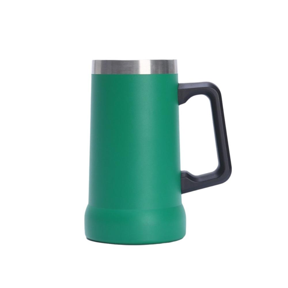 

Stainless Steel Coffee Tumbler 24 OZ Thermos Cup Household Thermal Drink Mug Summer зелёный