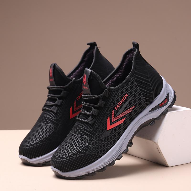 Waterproof cotton shoes men s winter velvet leisure sports cotton thickened large cotton warm 39