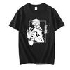 Summer 100% Cotton Men T-shirts Anime Jujutsu Kaisen Ryomen Sukuna Print T Shirt Hip Hop Streetwear Tops Unisex Casual Tees