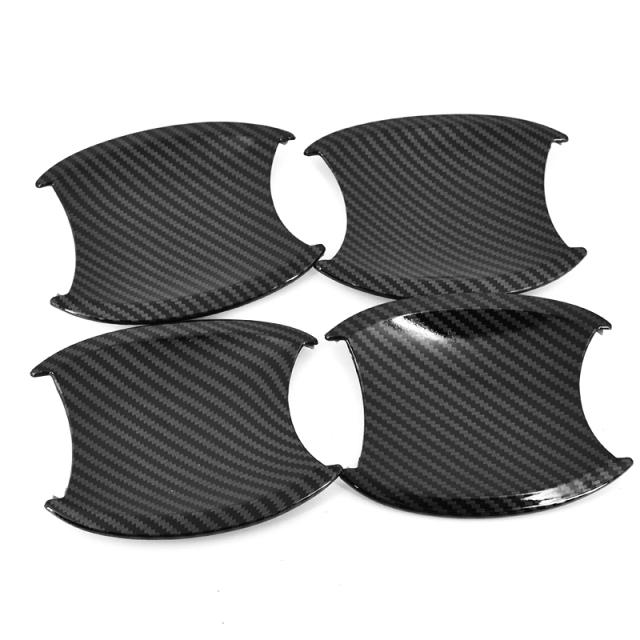 For Honda CRV CR-V 2007 2008 2009 2010 2011 ABS Carbon Fiber Door Handle Cover Trim Door Bowl Frame Sticker Car Accessories