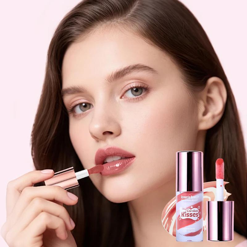 Mattiertes Lippen-Glasur-Tönung Einfach zu färbender Lipgloss Feuchtigkeitsspendender Lippenbalsam Nicht haftend am Becher Schimmernder Lippenstift Make-up
