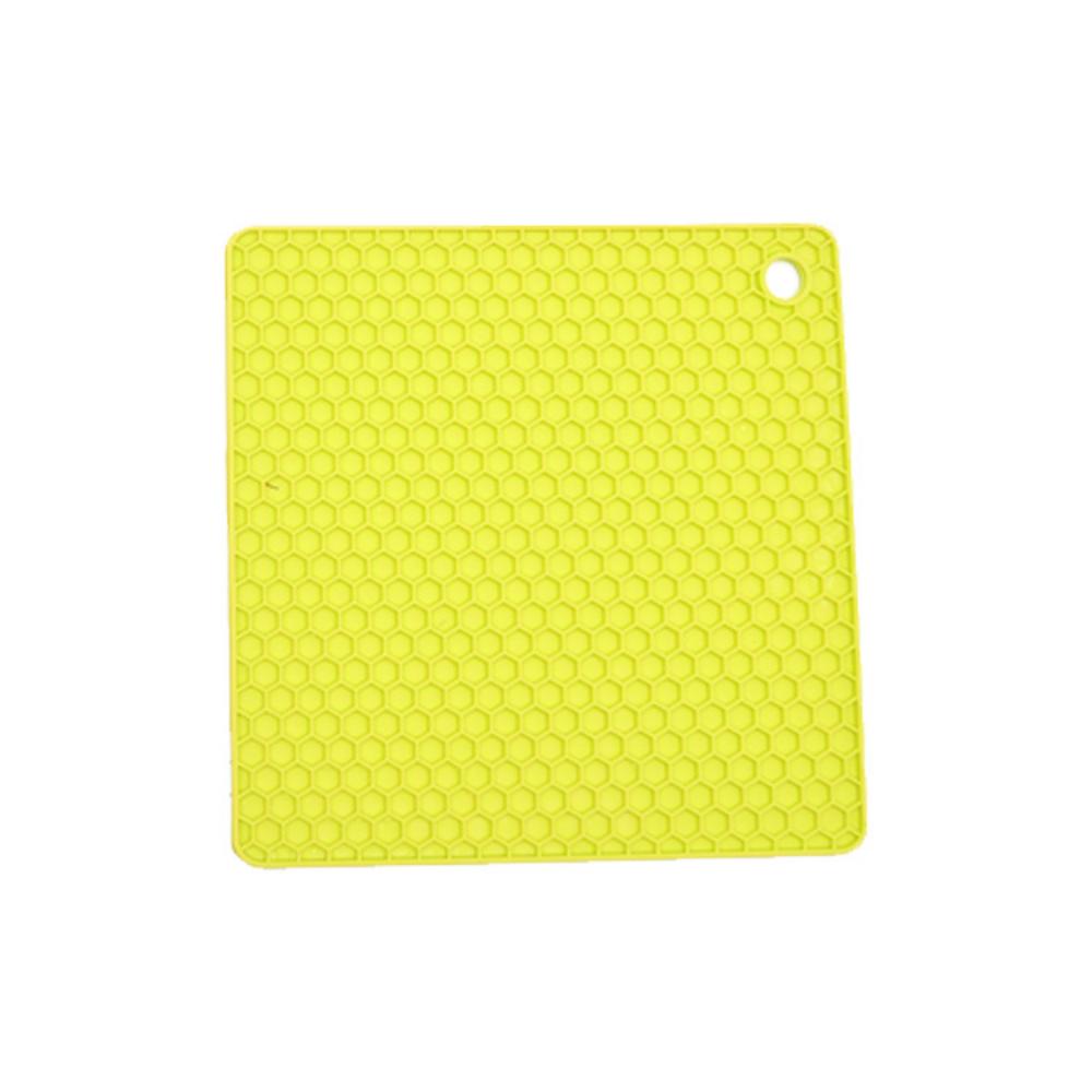 Honeycomb runde silikon varmeisolasjonsputer Engros Square Coasters Nordisk stil Husholdning Kjøkkenbord MATER