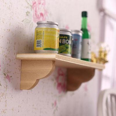 1Pcs 1:12 Miniature Wood Wall Shelf Model Doll House Furniture Accessories