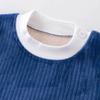 Autumn Winter Kids Pajamas Baby Boys Girls Solid Thick Keep Warm T-shirt with Pants Casual Pyjamas Sleepwear Clothing Sets