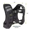 Gilet de musculation - prosourcefit - ps-1154-fwv-10 - 2,7 à 5,4 kg - sangles réglables - taille unique