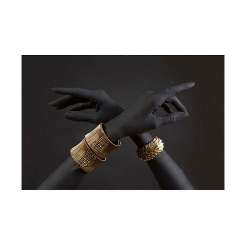 

Черная рука с золотым браслетом, картина на холсте, современные африканские постеры, принты, настенные художественные картины для гостиной, домашний декор 20x30cm