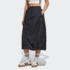 Adidas Originals Ss25 Woven Mid Skirt Fashion Comfortable Soft Skin-Friendly Casual Long Skirt Women Skirts Black JD2581