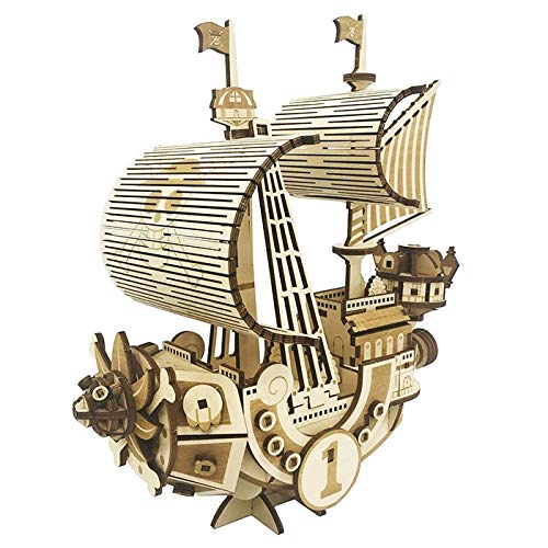 A-Zone Wooden Art Ki-gu-mi 3D Puzzle: One Piece Thousand Sunny MEGA VER.