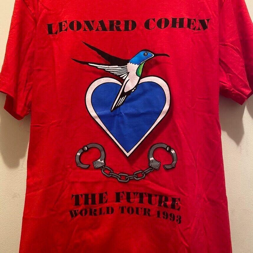 

Leonard Cohen The Future Tour 1993 Tshirt Unisex Cotton All Size S5XL Unisex T-Shirt S