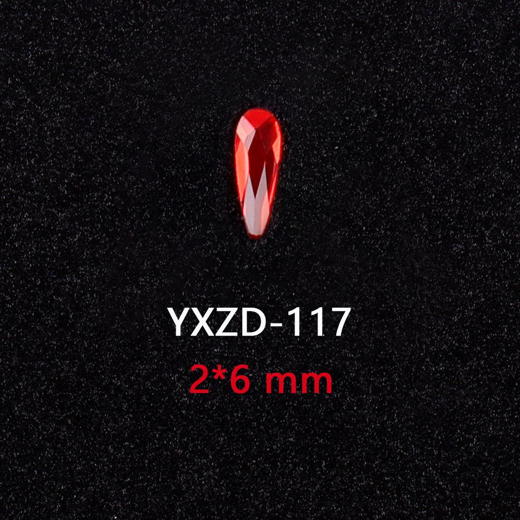 1440 Glas Diamanten mit flachem Boden, Große Rote Spezialgeformte Nagelkunst-Diamanten, DIY Trage-Nagel-Accessoires, Materialien, Spezialgeformte Diamanten