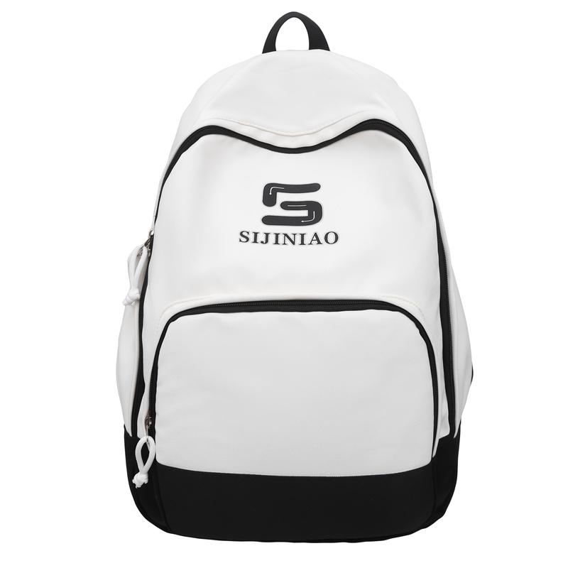 

Letter Student Schoolbag Women s Large Capacity Backpack Men s Computer Travel Backpack чёрный