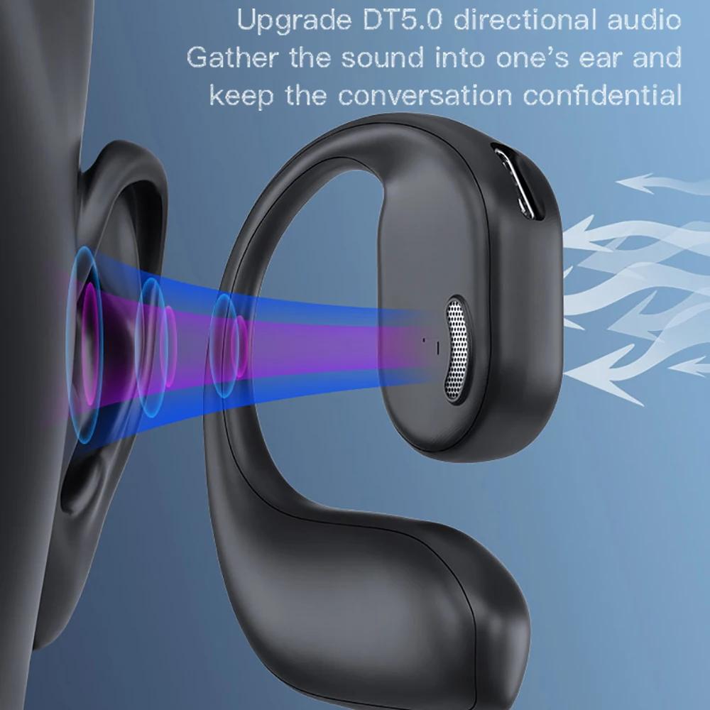 Wireless Headphone Bluetooth 5.3 Headset Hands-free Noise Control Stereo Music Earphone with Mic HiFi Stereo Earbud