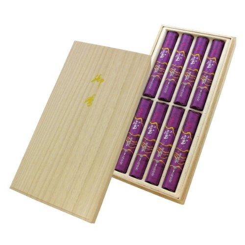 

Kunjudo Incense Sticks, Ruby Treasure, Paulownia Wood Box, 8 Short Sticks #732
