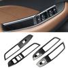 4 teile/satz Auto Styling Fenster Schalter Panel Abdeckung Trim Rahmen Dekorative Aufkleber für MG ZS 2017-2018 Carbon Faser