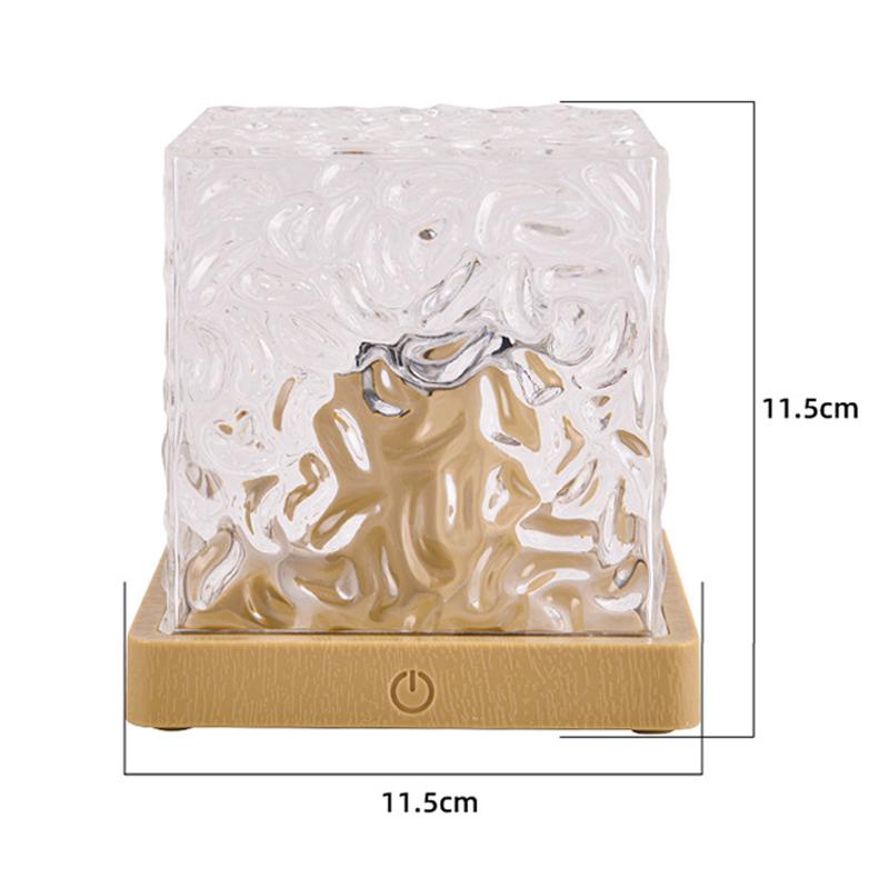 

Проектор Ocean Wave Aurora, 16 цветов, динамическая вращающаяся хрустальная лампа с дистанционным управлением RGB для декора гостиной Night Light