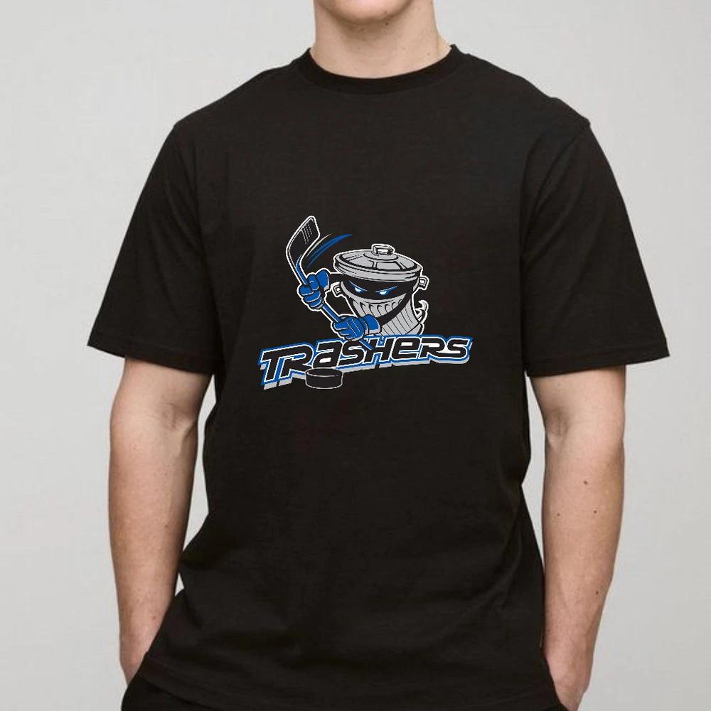 Винтажная футболка для хоккея Danbury Trashers S5XL Классический стиль Варианты размеров S