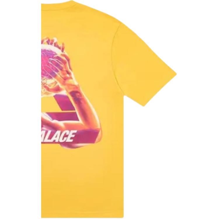 Palace Tri-Gaine T-Shirt Yellow Men Tops P18TS126