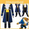 Breathable Beauty And The Beast Adam Cosplay Suit For Boys With Stylish Blue Design