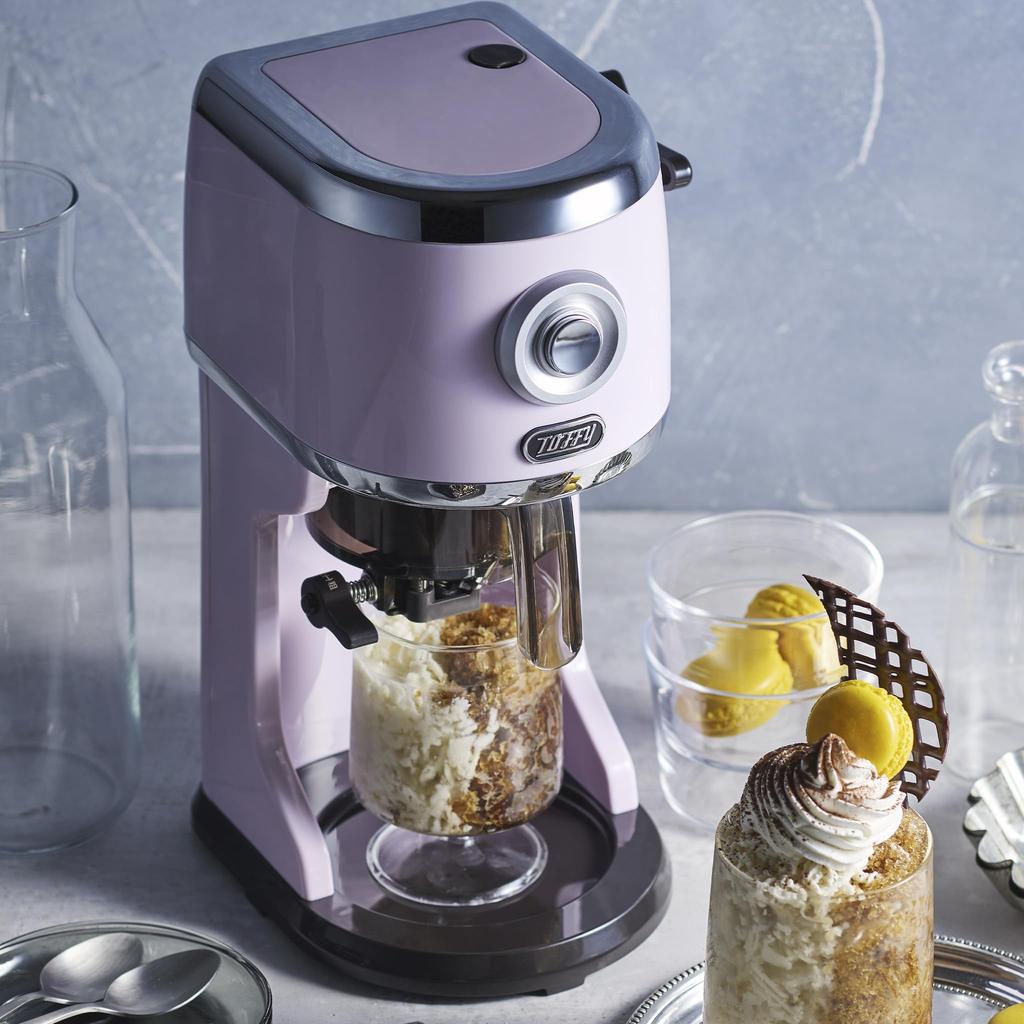 Toffy Compact Electric Fluffy Shaved Ice Maker Latest Authentic Shaved Frozen Half Mixed Milk and Includes Ice Maker Cup K-IS14 [2025 Model] Model
