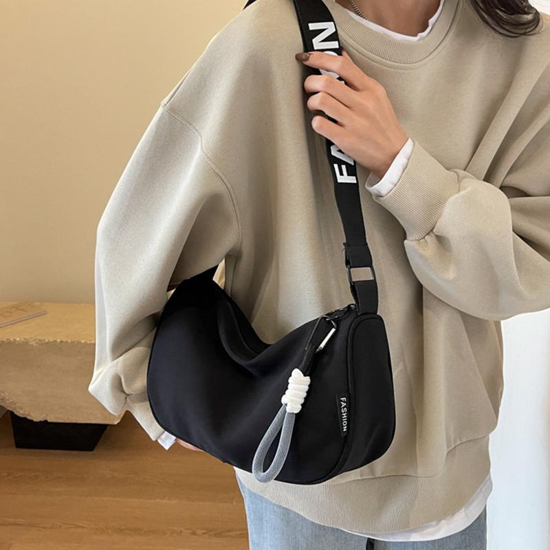 Waterproof Oxford Cloth Large Capacity Dumpling Bag Crossbody Bag Women  Style Versatile Casual Sports Style Shoulder Bag