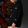 Li-Ning Embroidered Print Hooded Pullover Long Sleeve Sweatshirt Unisex Sweatshirt Black AWDRF91-1